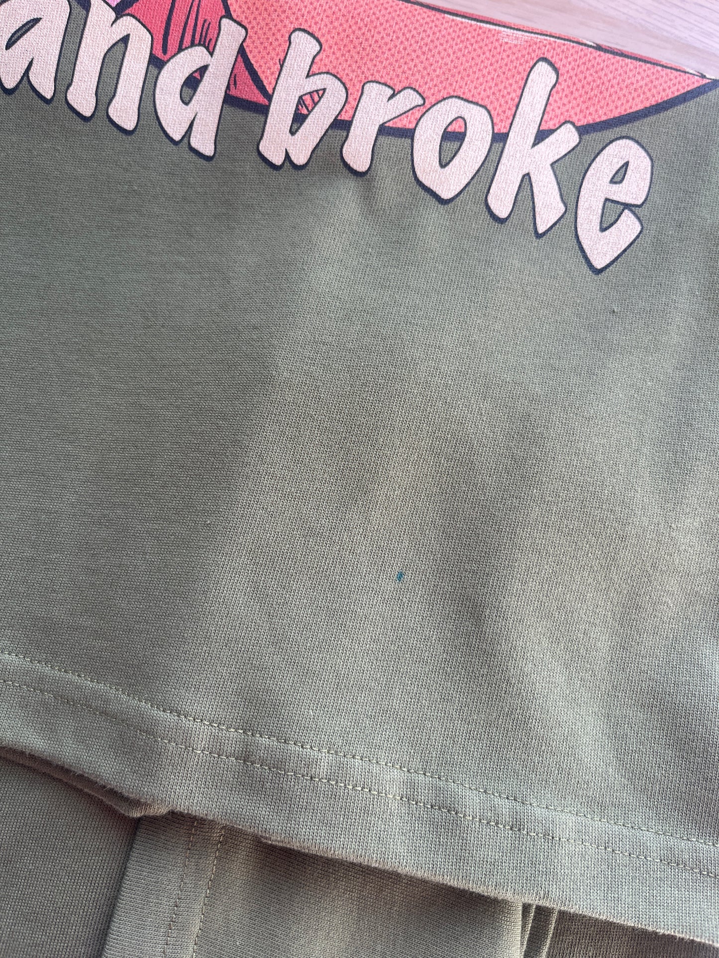 IMPERFECT tired & broke boxy tee