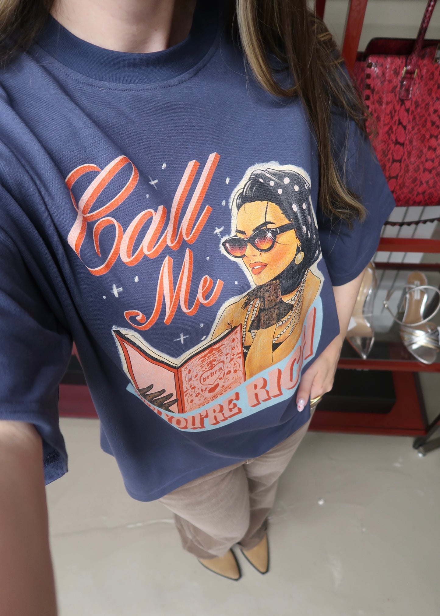 when you’re rich boxy tee