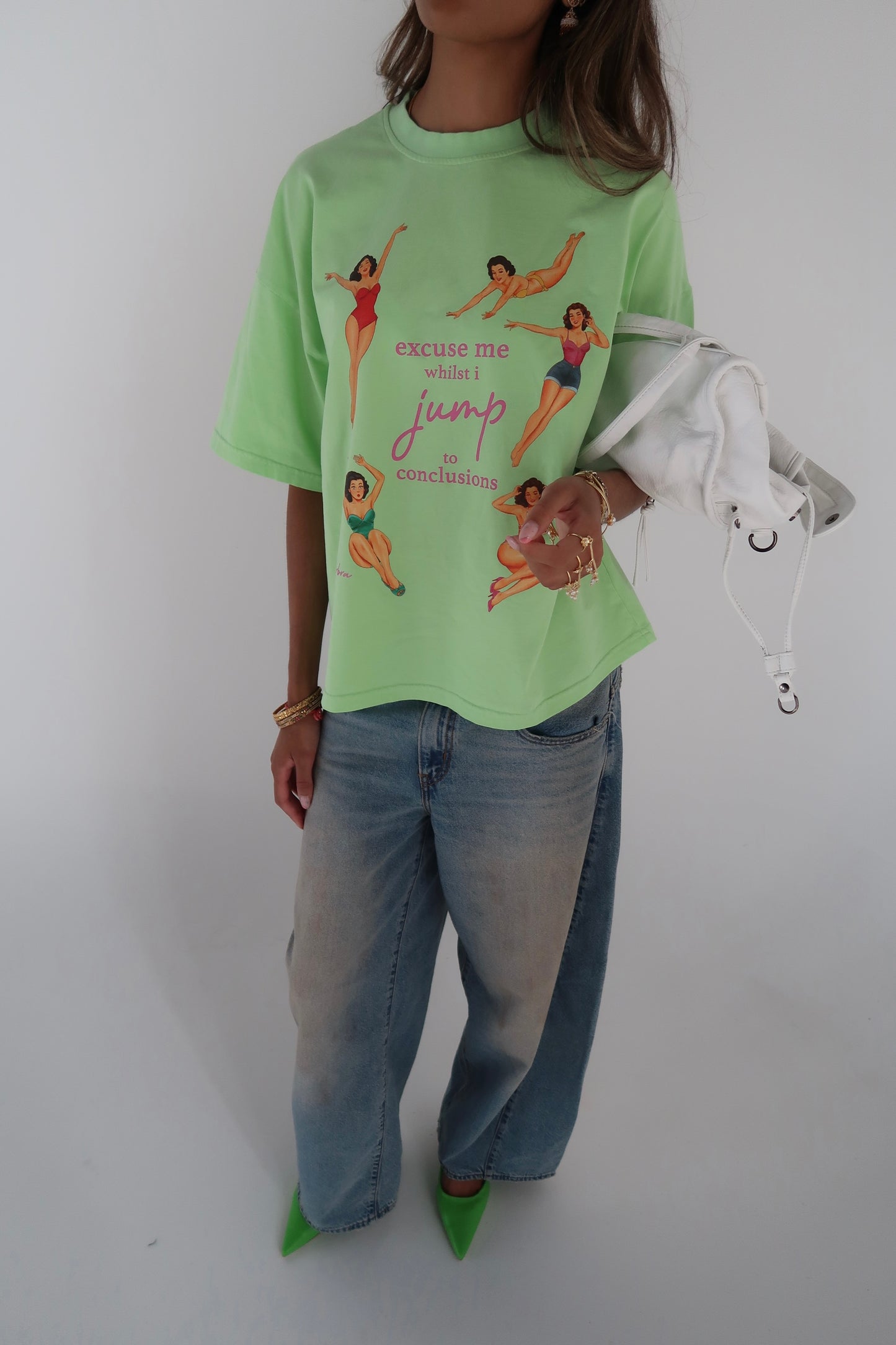 jump to conclusions boxy tee