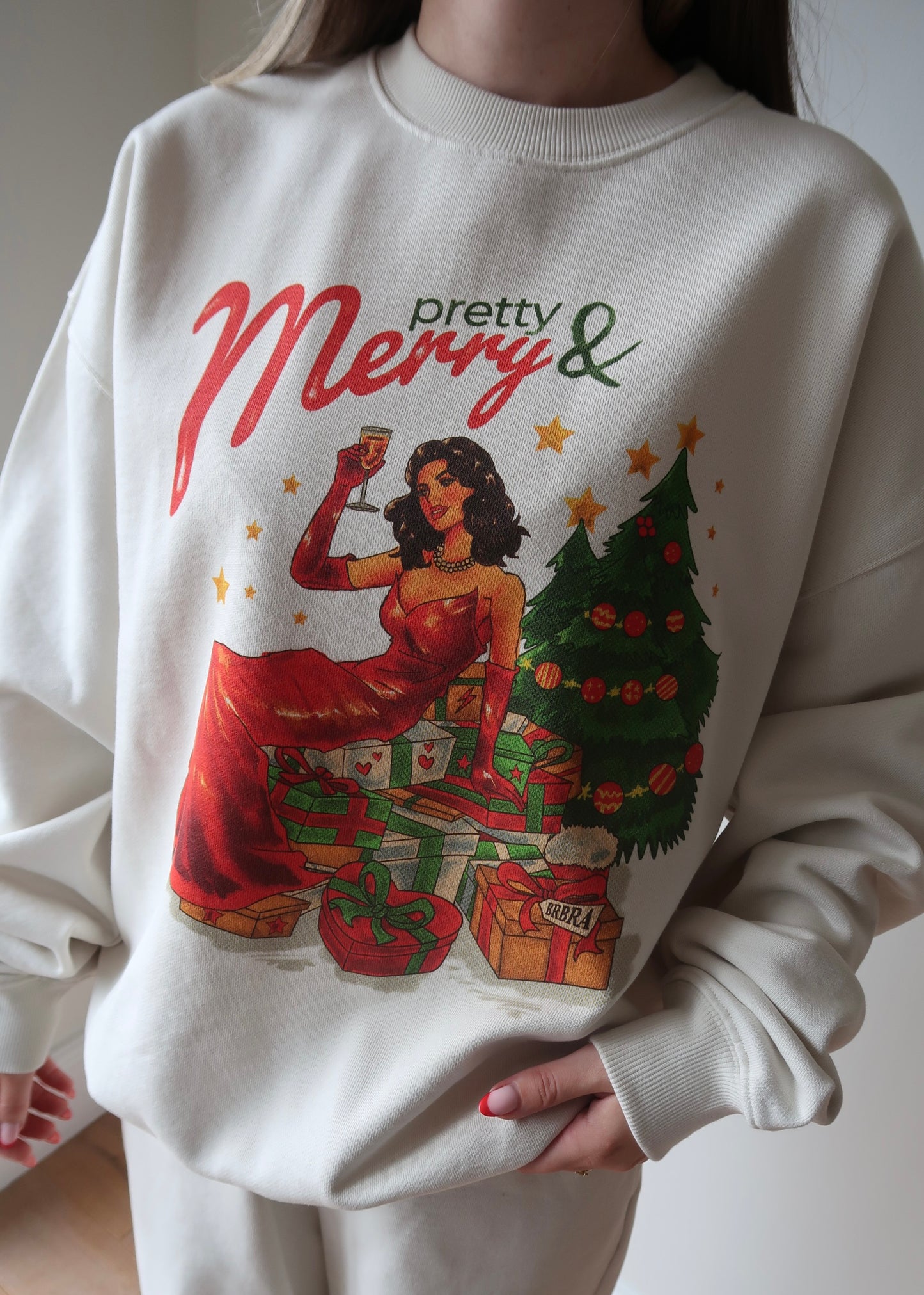 pretty and merry sweatshirt