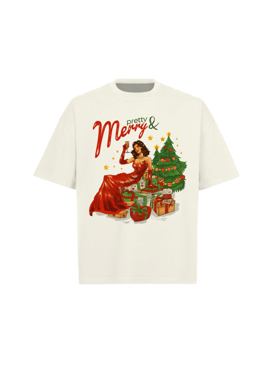 pretty and merry boxy tee