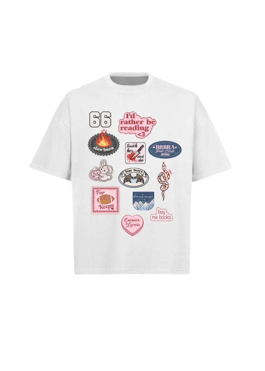 book club boxy tee