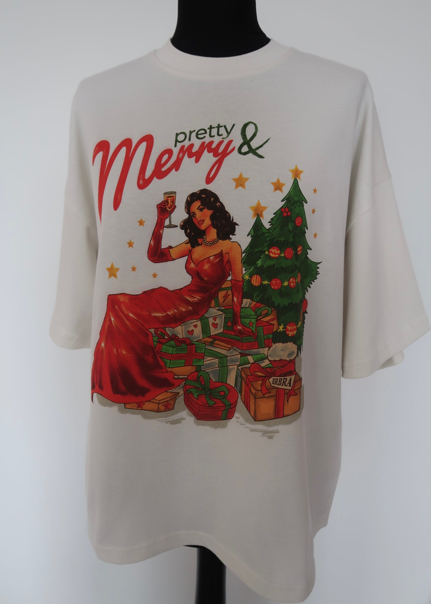 pretty and merry boxy tee